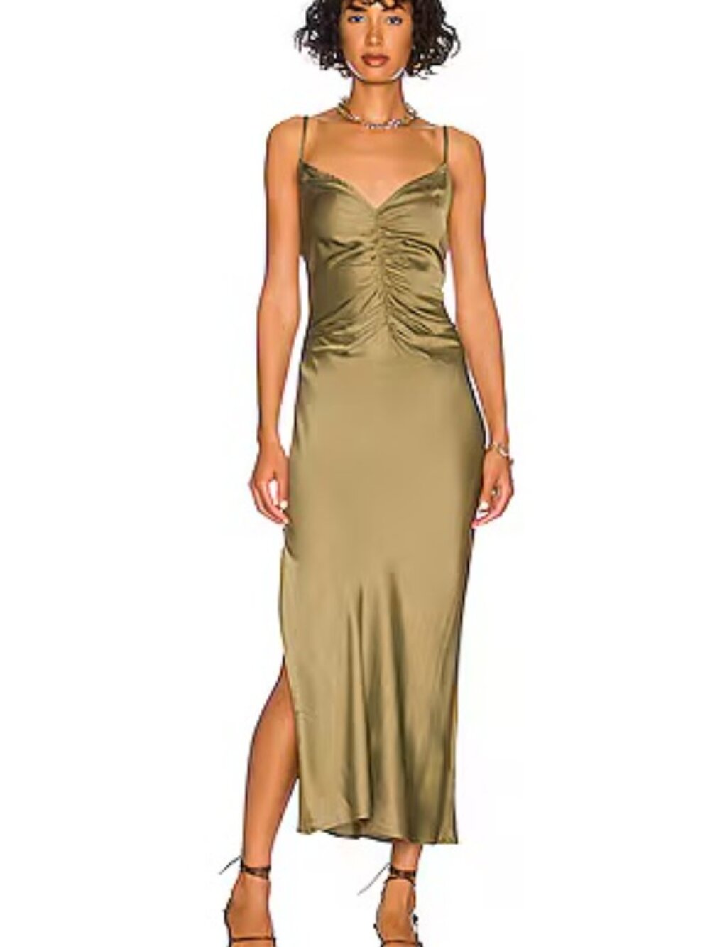 ASTR the Label Valinda Dress in Olive | M
